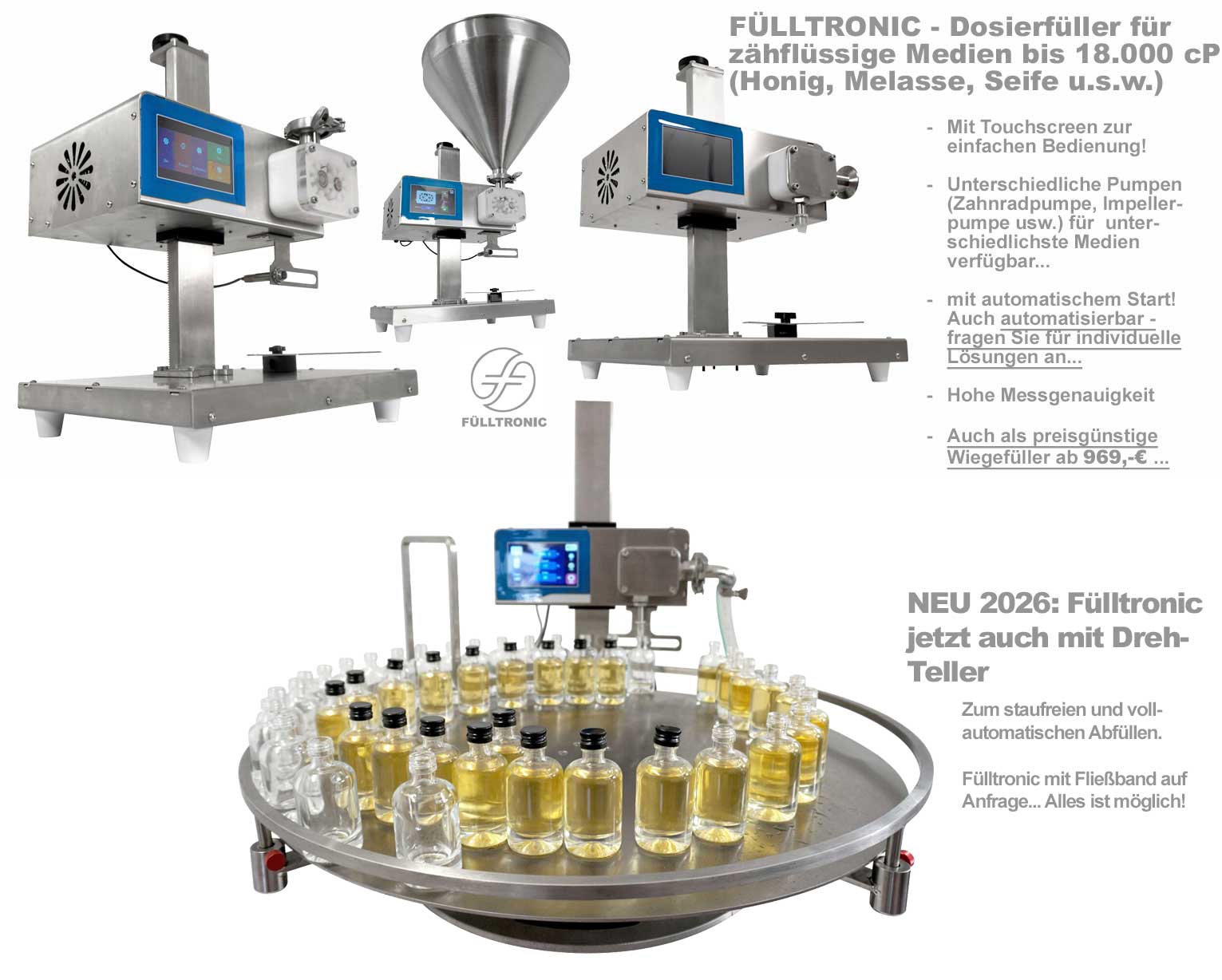 Dosierfüller für Honig, Creme, Seife, Öl, Soße